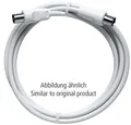Produktbild: Axing BAK 200-80, Anschlusskabel, 2,0m, IEC axialer, Stecker/Kupplung, Vodafone Klasse A, weiß (BAK20080)