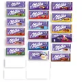 Produktbild: Milka Schokolade Mischpaket 24 Tafeln 80-100g ( gemischt mindestens 15 Sorten)
