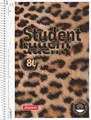 Produktbild: BRUNNEN Collegeblock Premium Student „Leopard“ | A4, Lineatur 28, 80 Blatt, braun/schwarz