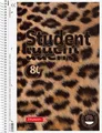 Produktbild: BRUNNEN Collegeblock BRUNNEN 106752804 Collegebl A4 Lin28 Flock Leopard