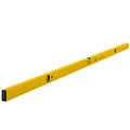 Produktbild: STABILA Wasserwaage Type 70-2, 200 cm, leichtes Alu-Profil, 1 Horizontal-Libelle, 2 Vertikal-Libellen, Made in Germany, Gelb