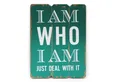 Produktbild: Levandeo® Wandbild, Wandbild Holz 28x21cm Grün Sprüche Sayings Shabby Chic Vintage Deko