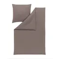 Produktbild: Estella Mako-Interlock-Jersey-Bettwäsche Takoma Größe 155x220+80x80 cm, taupe