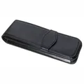 Produktbild: ONLINE Echtleder-Etui Black in modischem Design als stilvolles Schreibgeräte-Accessoire, für drei Schreibgeräte