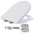 Produktbild: AREBOS Toilettendeckel mit Absenkautomatik Klodeckel Toilettensitz WC Sitz