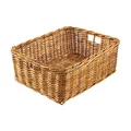 Produktbild: Regalkorb Rattankorb Sortierer lacak eckig geflochten mit Grifflöchern Größe M