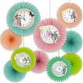 Produktbild: Talking Tables 10x Alice im Wunderland – Neugierige Uhr-Fans – Papier-Hängedekoration für Kindergeburtstage, die Teeparty des verrückten Hutmachers, Onederland, Babyparty