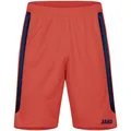 Produktbild: JAKO Sporthose Power (Polyester-Interlock, elastisch, schnelltrocknend) kurz orange/marineblau Kinder, Größe: 164