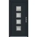 Produktbild: Panto Kunststoff-Haustür K025 Weiß-Anthrazit 100 cm x 200 cm DIN R