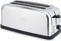 Produktbild: H.Koenig TOS28 Toaster / 4 Scheiben / 7 Bräunungsstufen / 3 Funktionen / Krümelfach / Edelstahl
