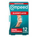 Produktbild: Compeed Blasenpflaster Medium Vorteilspack – Hydrokolloid-Pflaster gegen Blasen an den Fersen, 12 Pflaster