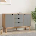 Produktbild: Sideboard OTTA Braun&Grau 113,5x43x73 cm Massivholz Kiefer