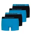 Produktbild: bruno banani 4er Pack Herren Boxershorts Shorts Unterhosen Flowing, Farbe:Mehrfarbig, Menge:4er Pack (2X 2er), Wäschegröße:M, Artikel:-2150 aquablau/schwarz