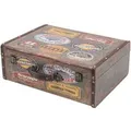 Produktbild: HMF VKO107 Vintage Vintage Koffer Truhe Holzkiste Holz 44 x 32 x 16 cm Deko Garage