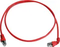 Produktbild: Telegärtner 100008015 RJ45 Netzwerkkabel, Patchkabel CAT 6a S/FTP 1.00m Rot Flammwidrig, Halogenfrei 1St.