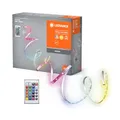 Produktbild: LEDVANCE FLEX 5M LED-Streifen RC, weiß, 14W, 900lm, warmweißes Licht, integrierter Sound-Receiver, RGB-Farbsensor, Fernbedienung, lange Lebensdauer, einfache Montage, Schutzklasse IP20