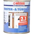 Produktbild: Wilckens Fenster- & Türenlack 2in1 seidenmatt, 750 ml, Weiß - Weiß