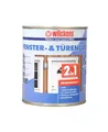 Produktbild: Wilckens 750ml Fenster- und Türenlack 2in1 seidenmatt weiss Innen Außen