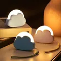 Produktbild: Aicharynic 1 Stück LED Nachtlicht Kinder Nachtlicht Dimmbar Nachtlicht Baby für Schlafzimmer, Kinderzimmer, Babyzimmer, Tragbar USB Aufladbar, Geschenke für Frau, Mädchen, Freunde - Weiß