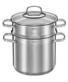 Produktbild: RÖSLE ELEGANCE Pastatopf, Hochwertiger Edelstahltopf zur Zubereitung von Nudeln oder Gemüse, 5 Liter, Edelstahl 18/10, Pastaeinsatz, Innenskalierung, Induktionsgeeignet, Spülmaschinengeeignet, 29 x 21,5 x 30,5 cm