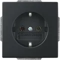 Produktbild: Busch-Jaeger 20 EUC-885 SCHUKO Steckdosen-Einsatz, future linear, schwarz matt (2CKA002011A3883)