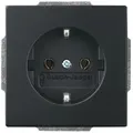 Produktbild: Busch-Jaeger Steckdose Schuko Future Linear Schwarz Matt