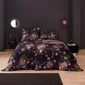 Produktbild: Estella Bettwäsche-Garnitur Luxury Grazia Farbe pflaume Größe 155x220 + 80x80cm