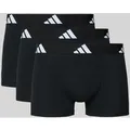 Produktbild: adidas Sportswear Trunks mit elastischem Logo-Bund im 3er-Pack in Black, Größe M