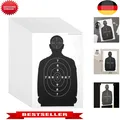 Produktbild: 50 Silhouetten-Zielscheiben 43x63 cm für Airsoft & Schießübungen - Schwarz/Weiß