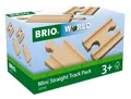 Produktbild: Brio World Eisenbahn Schienen 1/4 Ausgleichsschienen Mix 4 Teile 33393