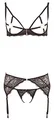 Produktbild: Abierta Fina Damen Juego Ligas Con Gemas Xl Abierta Fina Sexy Dessous M dchen Straps Set mit Gems X Large, Schwarz (Black Black), No Aplicable (Herstellergröße: Extra Large) EU