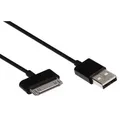 Produktbild: USB 2.0 100 cm ABS-Ladekabel schwarz