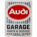 Produktbild: Nostalgic-Art Retro Blechschild, 15 x 20 cm, Audi – Garage – Geschenk-Idee für Audi-Zubehör Fans, Original Lizenzprodukt (OLP), aus Metall, Vintage Design, Blechschilder Sprüche
