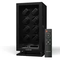 Produktbild: Uhrenbeweger Watch Winder Schaukasten 8 Uhren 3 Modi LED Fernbedienung Schwarz