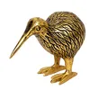 Produktbild: Brillibrum Design Kiwi Tier Deko Figur Vogel Australien Tierfigur Nationalsymbol von Neuseeland Glücksbringer Animal Kiwi Deko Skulptur, Größen Name: 9x9x12cm (HxBxT), Material: Gold-Schwarz