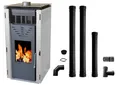 Produktbild: Pelletofen ohne Elektrischen Strom Komplettsett 10 KW Pelletkamin 15Kg ECODESING