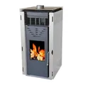 Produktbild: Pelletofen ohne Elektrischen Strom 10 KW Pelletheizung Pellet 15kg ECODESING