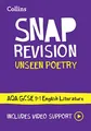 Produktbild: Collins GCSE - AQA Unseen Poetry Anthology Revision Guide   Ideal for  - G245z