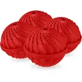 Produktbild: Relaxdays Waschball, 4er Set, Waschkugel für Waschmaschine, ökologisch, hautfreundlich, Waschen ohne Waschmittel, rot