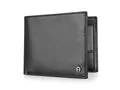 Produktbild: Aigner Portemonnaie Geldbörse 152673 im Querformat schwarz - 12x9x2cm (B x H x T)