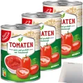 Produktbild: Gut&Günstig Tomaten ganz geschält mit Tomatensaft 3er Pack 3x400g Dose usy Block