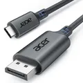 Produktbild: Acer USB C Displayport Kabel (4K@60Hz, 2K@165Hz), Typ C Thunderbolt 3/4 auf DP Kabel mit MST, Freesync. Für iPhone 15/16/17 Pro MacBook iPad Pro Air M2 Mac mini M4 Surface Pro 8 usw.-2m
