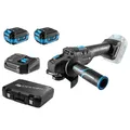 Produktbild: HÖGERT TECHNIK Akku-Winkelschleifer SET 18V, 125mm, Bürstenloser Motor, 8000 RPM, Mit 4,0 Ah Akku und Schnellladegerät, Schutz vor Überhitzung und Kurzschluss, Ideal für Werkstätten