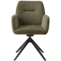Produktbild: Livetastic Armlehnstuhl Roxana, Olivgrün, Textil, Sternfuß, 57.5x88x62 cm, Wippfunktion, Sitzfläche 360° drehbar, automatische Rückholfunktion, Esszimmer, Stühle, Esszimmerstühle, Armlehnenstühle
