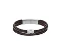 Produktbild: Fossil Armband JF02934040 Armband Herren Vintage Casual Brown Multi-Strand Braided Le