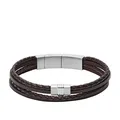 Produktbild: Fossil JF02934040 Armband Herren Vintage Casual Brown Multi-Strang Braided Le...