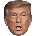 Produktbild: Donald Trump (Mouth Open) Maske aus Karton