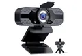 Produktbild: ibettertec 1080P Full HD Webcam,USB Webcam,Full HD-Webcam,mit mikrofon und Stativ Full HD-Webcam (WLAN (Wi-Fi), Mini Plug and Play für Desktop & Notebook, USB Kamera Web Cam für YouTube,Skype,Xbox(Weiß/Warmes Licht)-notfall)
