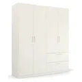 Produktbild: Drehtürenschrank - alpinweiß - 2-türig - 2 Schubkästen - 181 cm