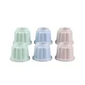 Produktbild: 6er Puddingförmchen mit Deckeln 150ml, Farbe Rose/Hellgrün/Hellblau Menge 1 x...